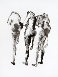 Tres figuras de tinta