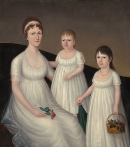 Grace Allison McCurdy Sra. Hugh McCurdy y sus hijas, Mary Jane y Letitia Grace, c. 1806