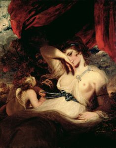 Cupido desabrochando el cinturón de Venus