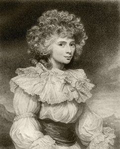 Elizabeth Cavendish, Duquesa de Devonshire, grabado por F. Bartolozzi, de 