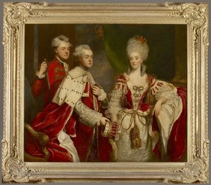 George, 2º Conde Harcourt, su esposa Elizabeth y su hermano William, 1780 de Joshua Reynolds