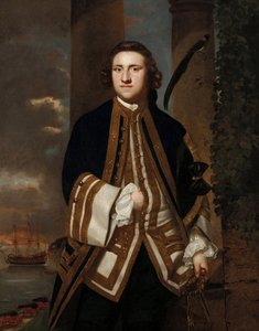 Retrato del capitán George Edgecumbe (1720-1795), con el 