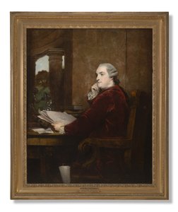 Retrato de William Henry Cavendish Bentinck, 3er Duque de Portland en su escritorio, 1771 de Joshua Reynolds