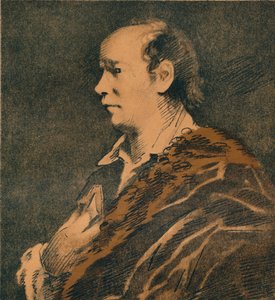 Boceto de Oliver Goldsmith, por Sir Joshua Reynolds, 1769-70, 1906 de Joshua Reynolds