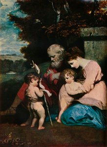 La Sagrada Familia con el Niño San Juan, 1788-9 de Joshua Reynolds