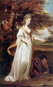 La Honorable Sra. Tollemache como "Miranda". de Joshua Reynolds