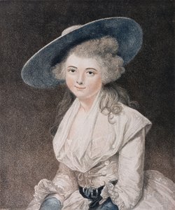 La Honorable Señorita Bingham (d.1831) grabado por Francesco Bartolozzi (1727-1815) publicado por E. M. Diemar, 1786 de Joshua Reynolds
