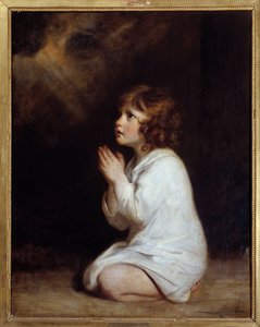 El pequeño Samuel en oración. Pintura de Joshua Reynolds (1723-1792) 1777. Montpellier, museo Fabre de Joshua Reynolds