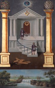 Tablero masónico de segundo grado, 1819