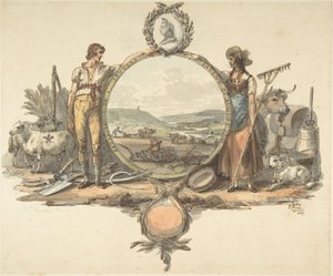 Diseño para un frontispicio, ca. 1793 de Josiah Boydell