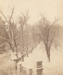 Escena de nieve en Boston Common, 1850s de Josiah Johnson Hawes