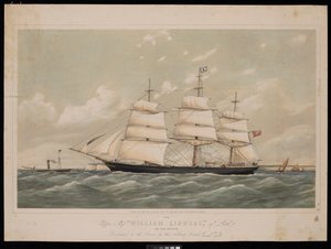Registro del Clipper Ship Wiliam Lindsay de Leith de 970 toneladas..., 27 de febrero de 1868, de Josiah Taylor