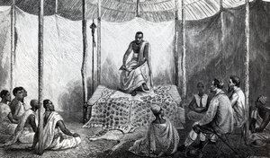 La primera lección de la Biblia de Kamrasi, ilustración de 