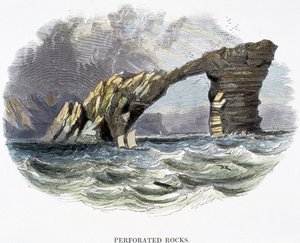 Rocas perforadas, de Fenómenos de la naturaleza, 1849 de Josiah Wood Whymper