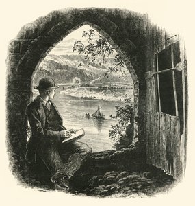 El Wye, desde el Castillo de Chepstow, años 1870