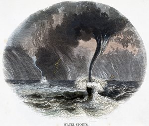 Trombas marinas, de Fenómenos de la naturaleza, 1849