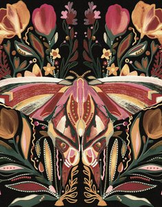 Polilla floral bohemia de Josie George
