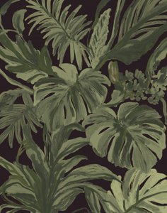 Follaje tropical oscuro de Josie George