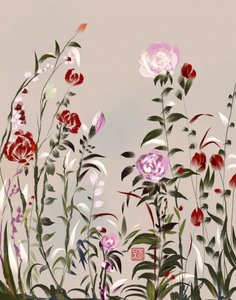 Flores de jardín en estilo pictórico de Josie George