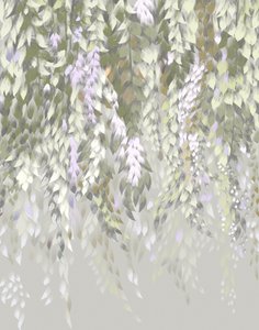 Flores de glicinia en tonos pastel de Josie George