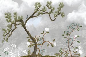 Pino y flores en paz de Josie George
