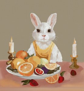 El banquete del Conejo Blanco de Josie George