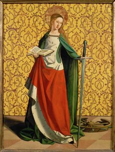 Santa Catalina de Alejandría (pintura sobre madera)