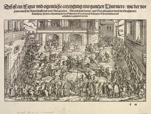 Un torneo, 1565 de Josse Amman