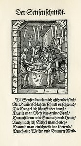 Fabricante de guadañas de Jost Amman
