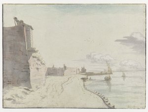 Vista del Baluarte de Waterschans, Bergen op Zoom de Josua de Grave