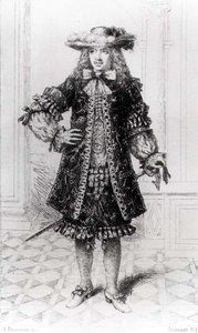 Moliere (1622-73) grabado por B. Damman de Jouaust Jouaust