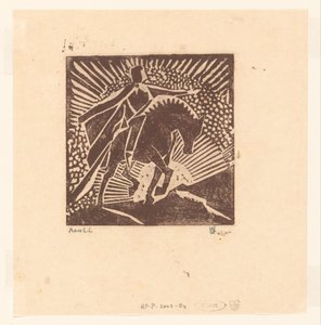 Caballero a caballo de Joub Wiertz (signed by artist)