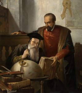 Mercator y Ortelius (óleo sobre lienzo)