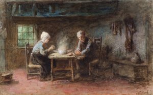 Una Comida Frugal de Jozef  Israels