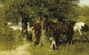 El encuentro, 1881 de Jozef Brandt