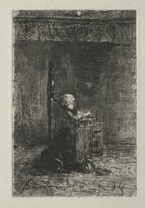 Bebé en su silla de Jozef Israëls