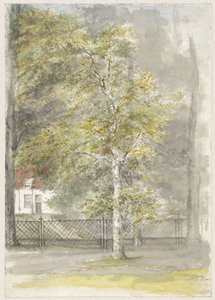 Árbol frente a la valla de la casa de campo de Jozef Israëls