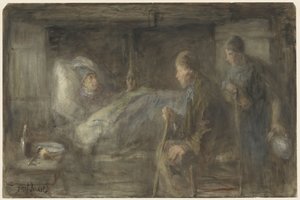 El vecino enfermo de Jozef Israëls