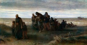 Pescadores llevando a un hombre ahogado, c1861, 1912 de Jozef Israëls