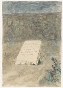 Tumba del Sr. Carel Vosmaer en Territet de Jozef Israëls