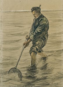 Pescador de conchas, 1863-90 de Jozef Israëls