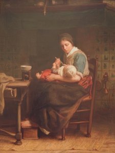 La Madonna de la cabaña de Jozef Israëls