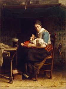 La Madonna de la Cabaña, c.1867 de Jozef Israëls