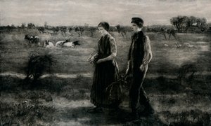 El amante tímido, c1890, 1912 de Jozef Israëls