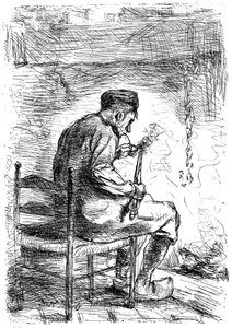 El fumador, c1880-1882 de Jozef Israëls