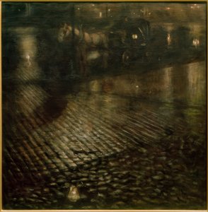 Carruaje en la noche de Jozef Pankiewicz