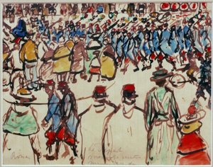 La partida. Van al tren de József Rippl Rónai