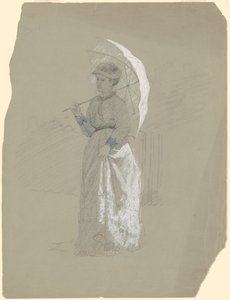 Mujer con parasol