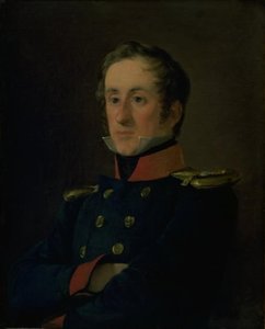 El pintor marino Emil Wilhelm Normann en su uniforme de oficial naval de Jørgen Roed