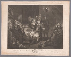 celebración de la epifanía Le Gateau des Rois. (título en el objeto) de Jérôme Danzel